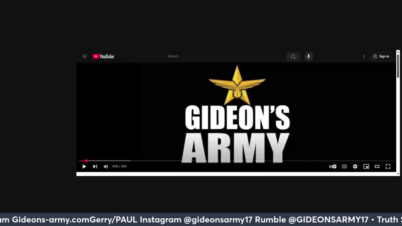 GIDEONS ARMY THURSDAY LIVE 8/21 @ 930 AM EST