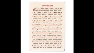 Confiteor ex Missa Cantata (ad usum Monasticum O.S.B.)