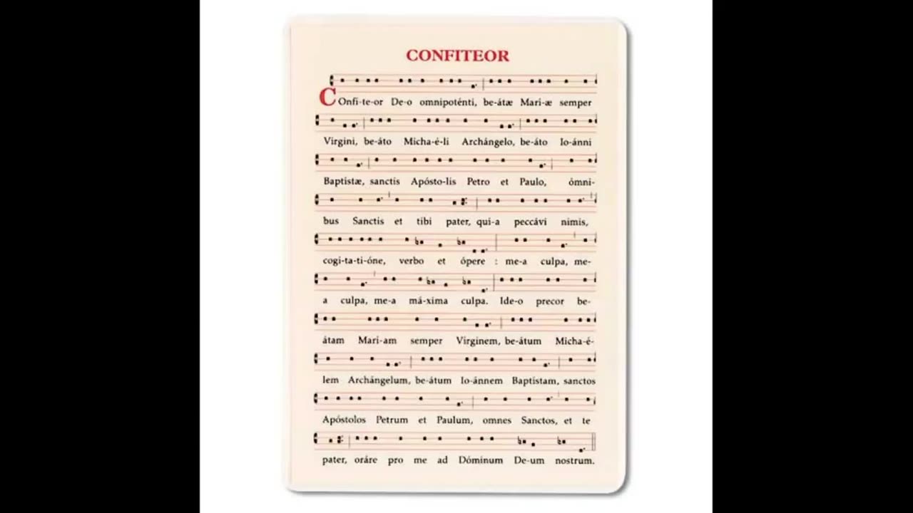 Confiteor ex Missa Cantata (ad usum Monasticum O.S.B.)