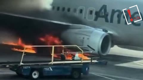 Se incendia un avión de American Airlines en Denver