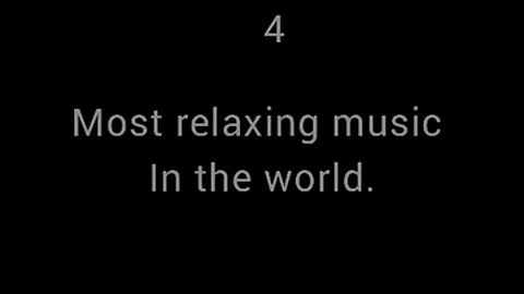 Breaking: Most relaxing music in the world.