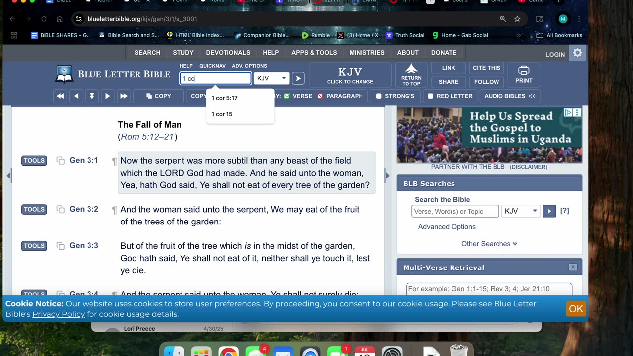 7/19/25 Heb 2:9 For as in Adam all die, even so in Christ shall all be made alive (1Cor 15:22)