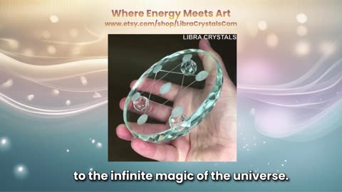 Metatron’s Cube Glass Crystal Grid Plate | Sacred Geometry Charger for Alignment & Balance