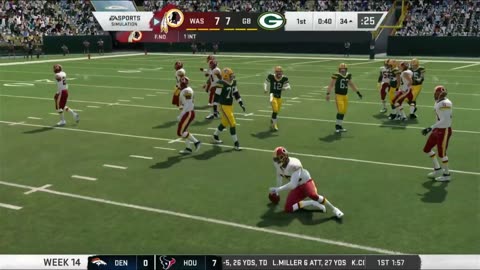 Redskins , Green Bay packers