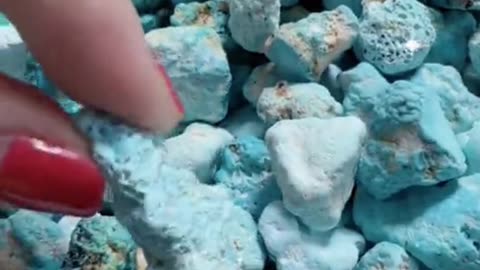 250507-4 Natural raw ore turquoise rough material, bring the art of nature home