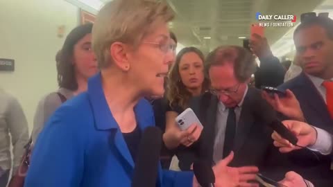 Actress playing "Elizabeth Warren" dropping red-pills
