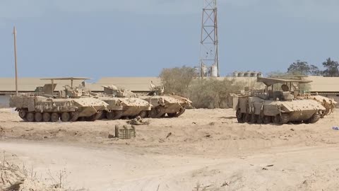 israeli tanks seen near Gaza border as cabinet approves Gaza City plan 08/08