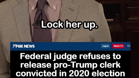 Federal Judge Keeps Trump-Supporting Grandma Behind Bars for 9 Years [Tina Peters]