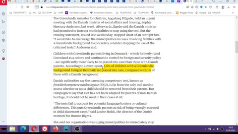 About controversial Danish ‘parenting test used to separate a Greenlandic woman from their children