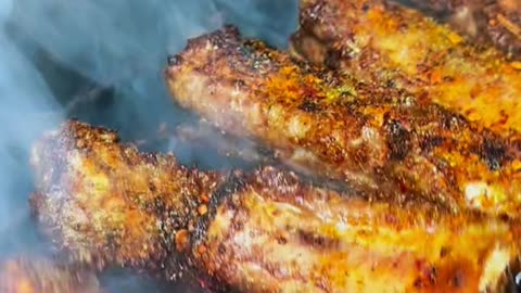 Grilled rib, chicken satay, is always something, smoked beef