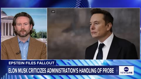 Elon Musk posts on X criticizing Trump’s handling of the Epstein files
