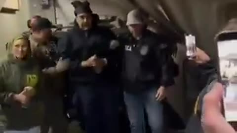 O casal visitou NYC de um modo inesquecível.