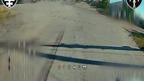 The Chase is On!(Russian Van Tries to Outrun Ukrainian Drone)