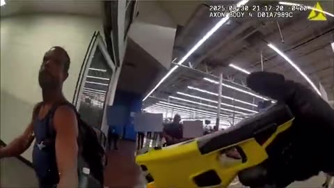 Police bodycam video: Florida Walmart machete attack