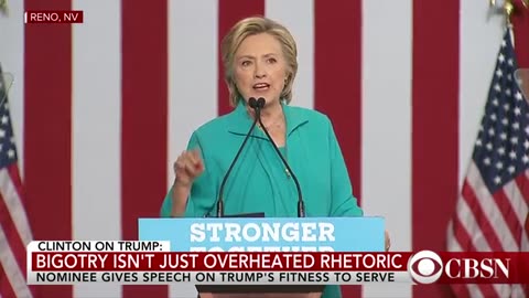 Hillary Clinton On Trump's Ties To The Alt-Right (Reno, NV)