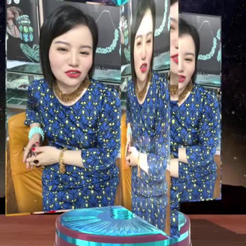 250612-9 Sleeping Beauty Turquoise Bead Strand: Blue Tones Music Box on the Wrist