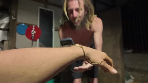 I picked up a SNAKE! Philippines, Colonia Divina Eden Project