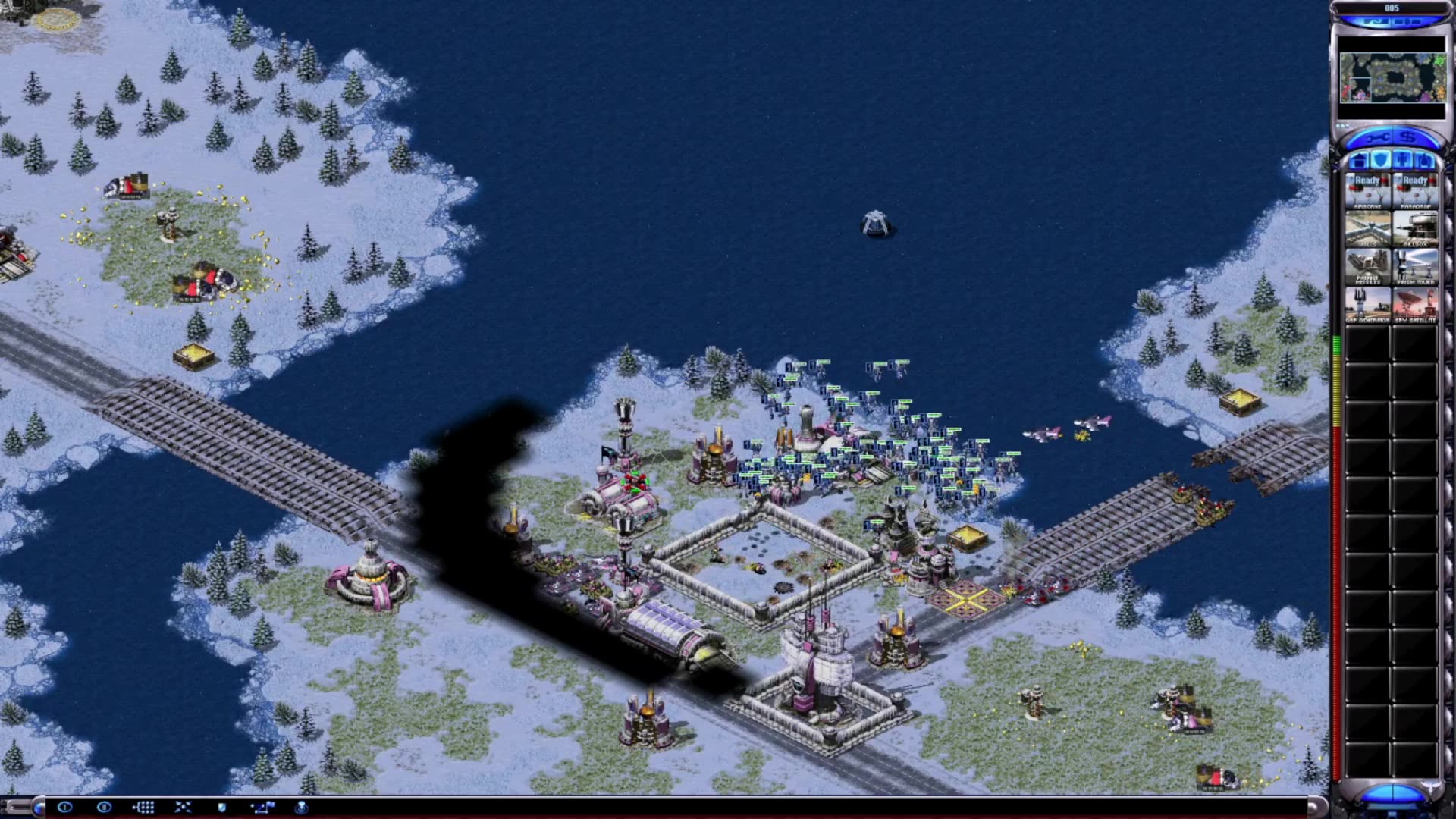 RED ALERT 2 YURIS REVENGE - EASY MODE - 4V4 - AGAINST SPENCERD