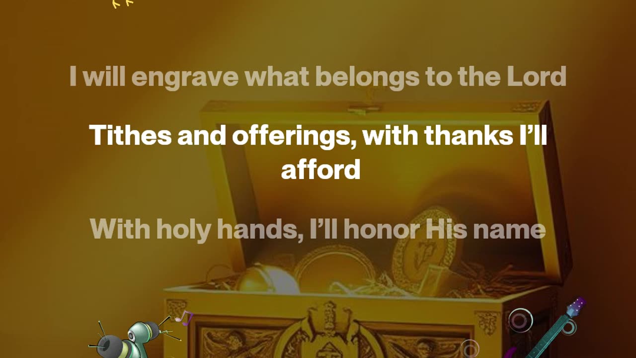 I Will Engrave What Belongs to the Lord