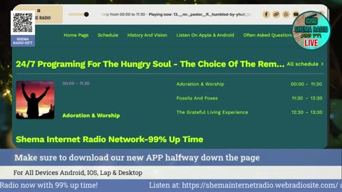 Shema Internet Radio Live Daily Stream