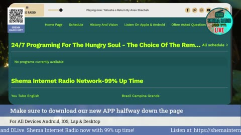 Shema Internet Radio Live Daily Stream