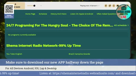Shema Internet Radio Live Daily Stream