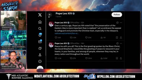 Absolute Storm: Ep. 24 10pm ET 5/14/25 - Feisty Cat|The Vatican|Qatar|Q-Proof