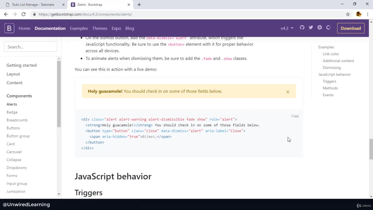 Django Messages - Close Option On Alert