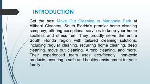 Get the best Move Out Cleaning in Mangonia Park