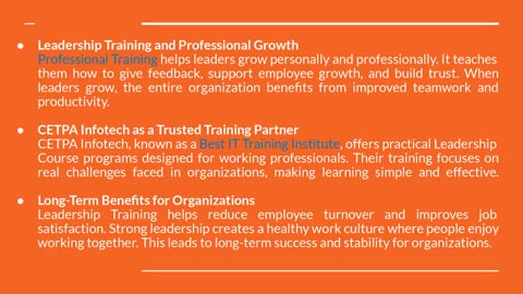 Why Is Leadership Training Important for Organizations?