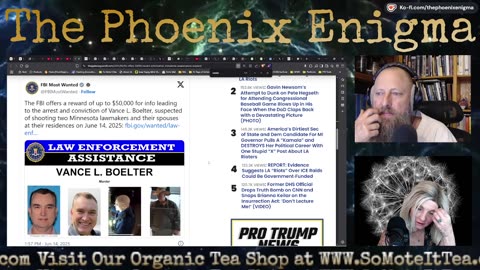 TPE Live - 6-14-25 - Vance Luther Boelter, Deep-State Assassin or Patsy?
