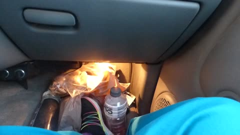 Orange light in dad's vehicle