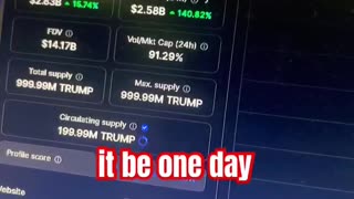official trump crypto price prediction #fyp