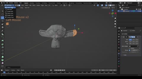 Blender basic (Modificador mirror)