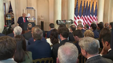 Trump delivers Investing in America Remarks.