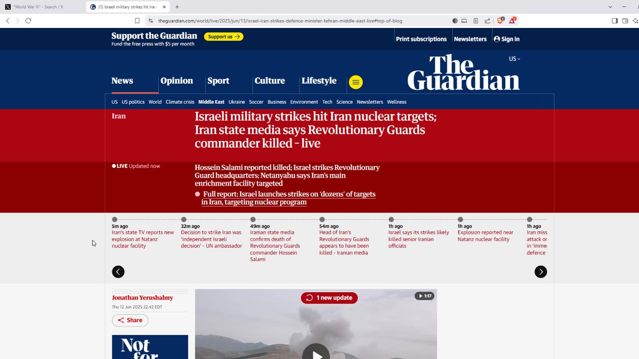 Israel Strikes Iran!