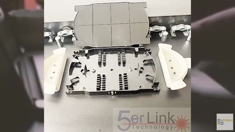 24 Strand 1U Fiber Optic Cable Rack Mount Enclosure with 12 LC Duplex Couplers f