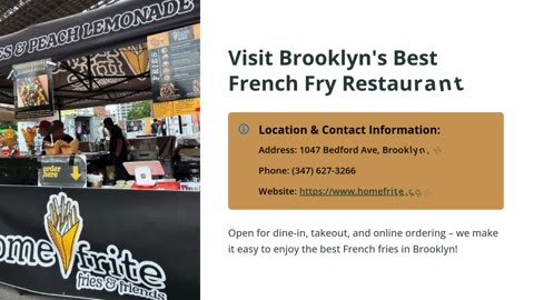 The Premier French Fry Restaurant in Brooklyn