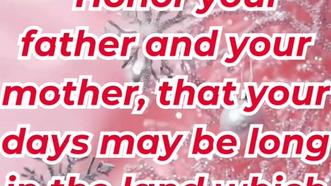“Honor Your Father and Mother” exodus 20:12.#shortvideo #shorts #youtubeshorts #youtube #reels #yt