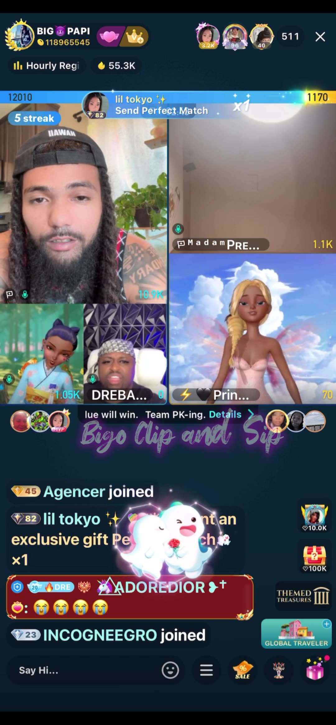 Team PK Papi 5150 MadamLo vs Princejay 6/3/25 #bigoclipandsip