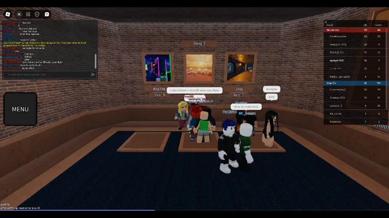 roblox murderers vs sheriffs