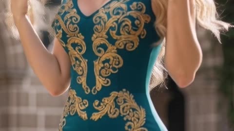 Embroidered Gold Detail Jumpsuit – Elegant & Chic Fashion #Jumpsuit #Fashion #Style #Elegance