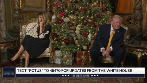 President Trump Participates in NORAD Santa Calls