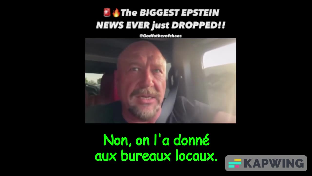 Alex Jones 14 téraoctets d'enregistrement d'Epstein(S.T.F)