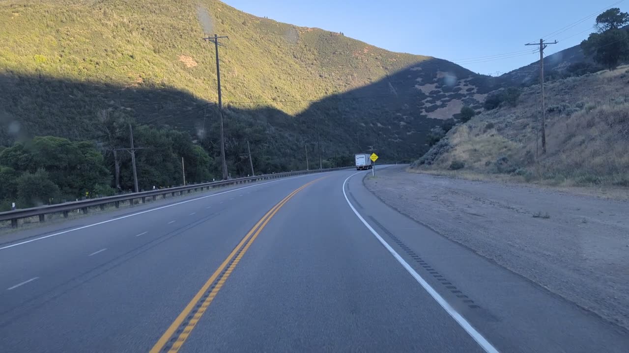 Trucking Spanish Fork Canyon.