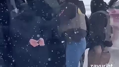 ICE raid in Minnesota and ICE is seen arresting illegals in the snow