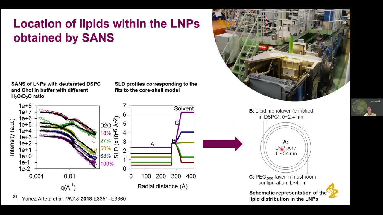 Lipid nanoparticles for mRNA delivery Speaker: Marianna Yanez Arteta, AstraZeneca. PhD school, Neutrons in Life Science and Biomaterials, hosted by LINXS on behalf of SwedNess in June 2021