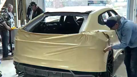 Part2 - Rebuilding a Wrecked Lamborghini Urus #car #urus #lamborghini