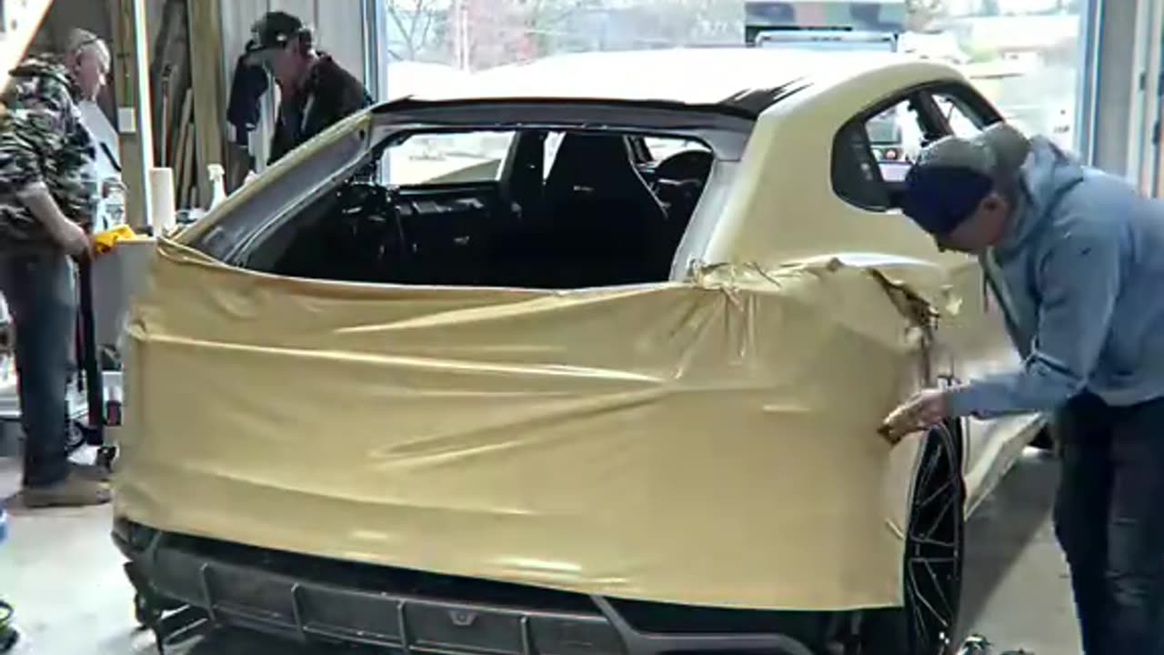 Part2 - Rebuilding a Wrecked Lamborghini Urus #car #urus #lamborghini