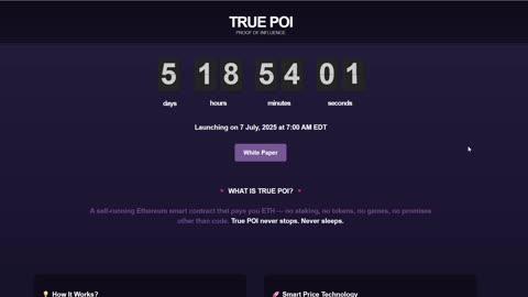 POI Ethereium Smart Contract Launch Confirnmed!